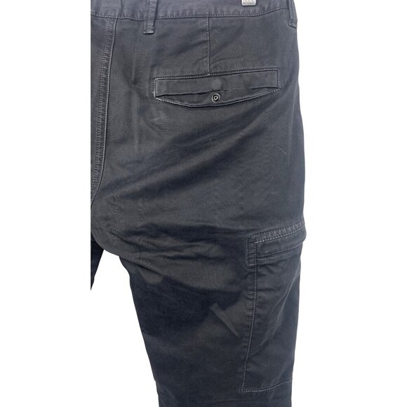Stone Island Pants Size 29 x 33 Utility Mens Cargo Black Stretch Tapered EUC - Picture 7 of 13